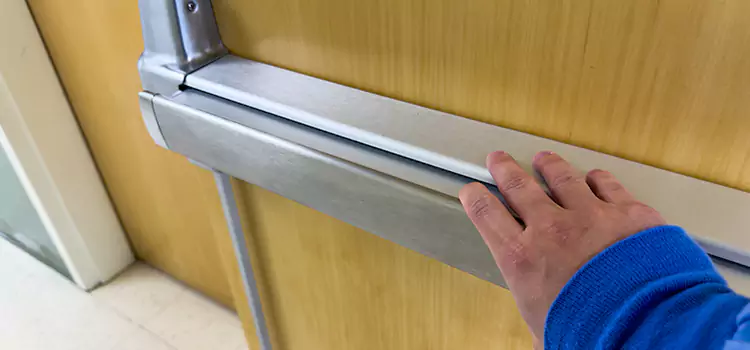 Installing a Push Bar on a Door Collierville